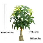 95cm Artificial Monstera Tree Tropical Fake Palm Plant for Home, Garden & Outdoor Decor - Image 9