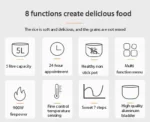 5L Multi-Function Intelligent Rice Cooker with Fast Cooking & Timer - Image 11