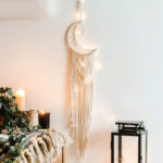 Woven Tapestry Star Moon Decoration Dreamcatcher Hanging Lamp Bedroom Wall Hanging - Image 6